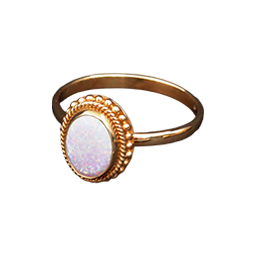 Opal Gold Ring
