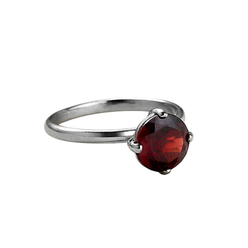 Fiery Garnet Ring