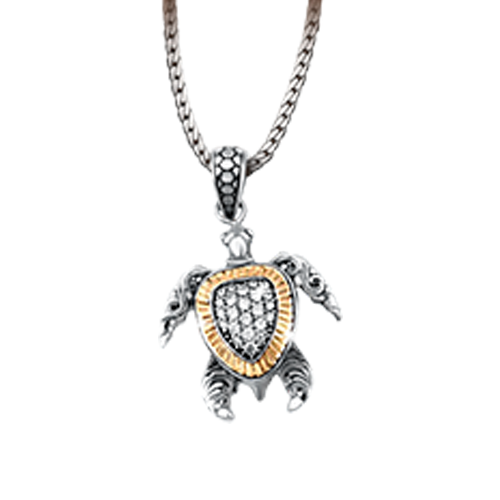 18K Solid Gold 925 Silver Necklace