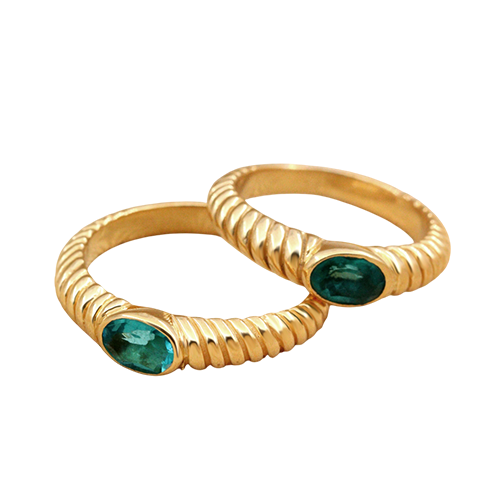 Blue Lagoon Gold Ring